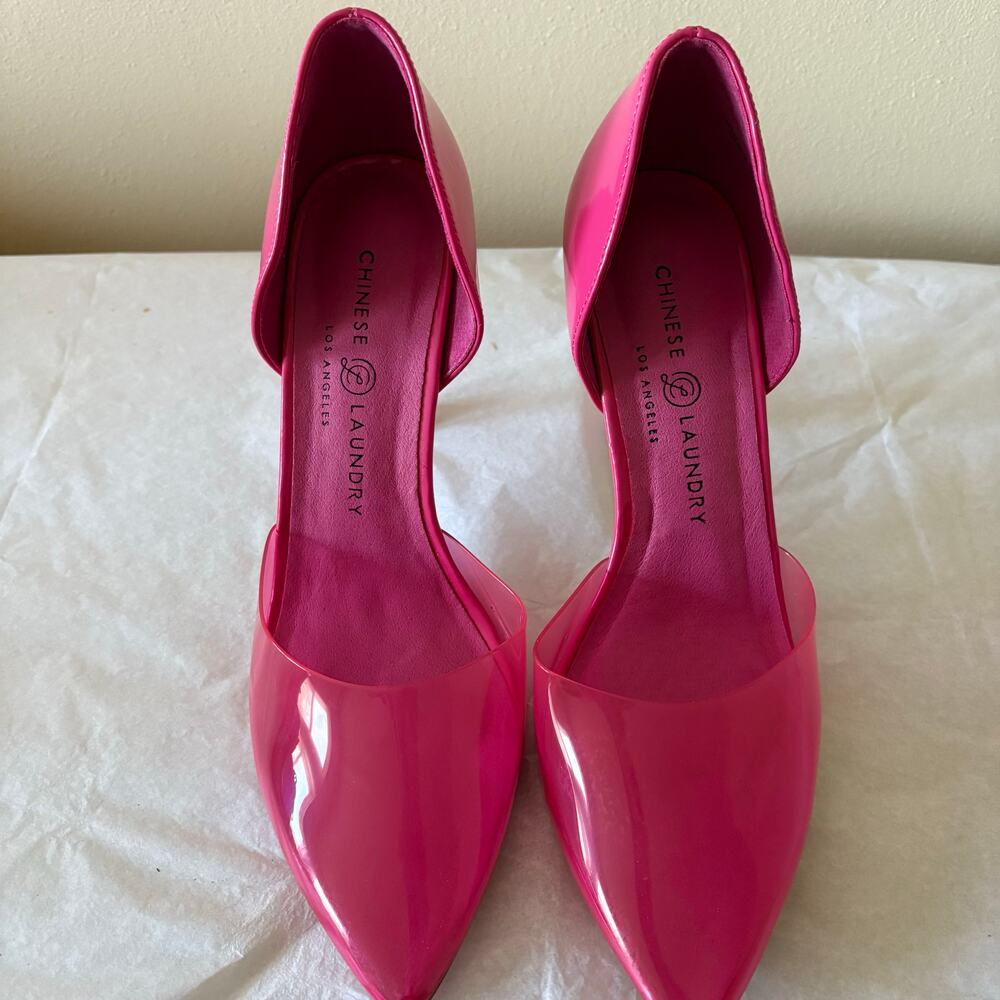Chinese Laundry Space Time Pink Heels Size 9